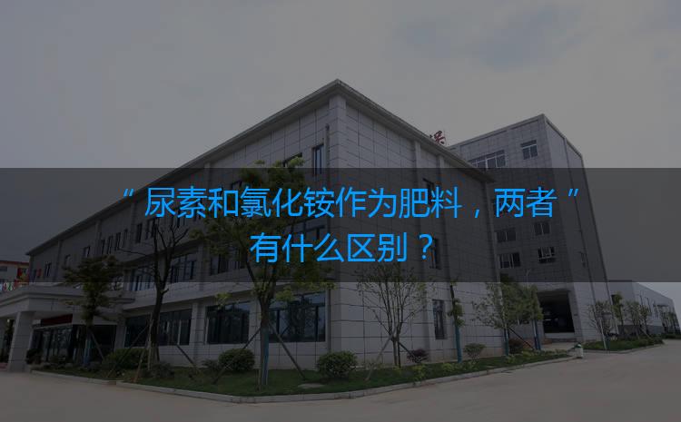 尿素和氯化銨作為肥料，兩者有什么區(qū)別？